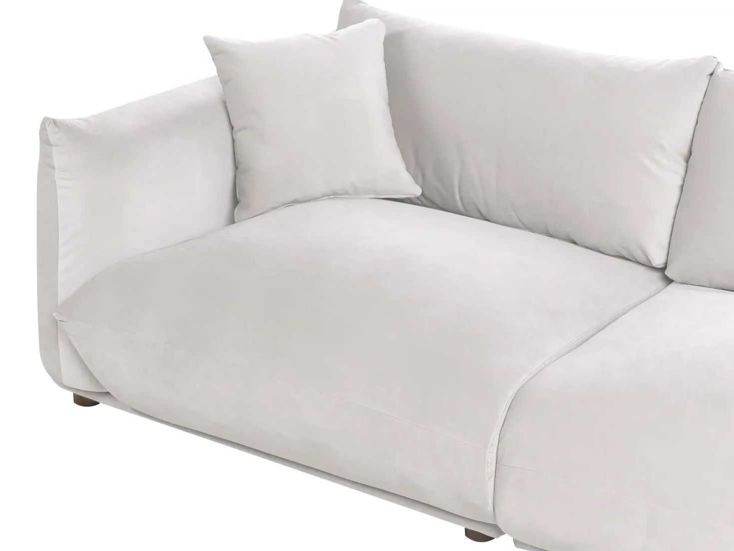 Sofasæt 5 personers LUVOS Velour Brungrå