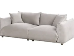 Sofasæt 5 personers LUVOS Velour Brungrå
