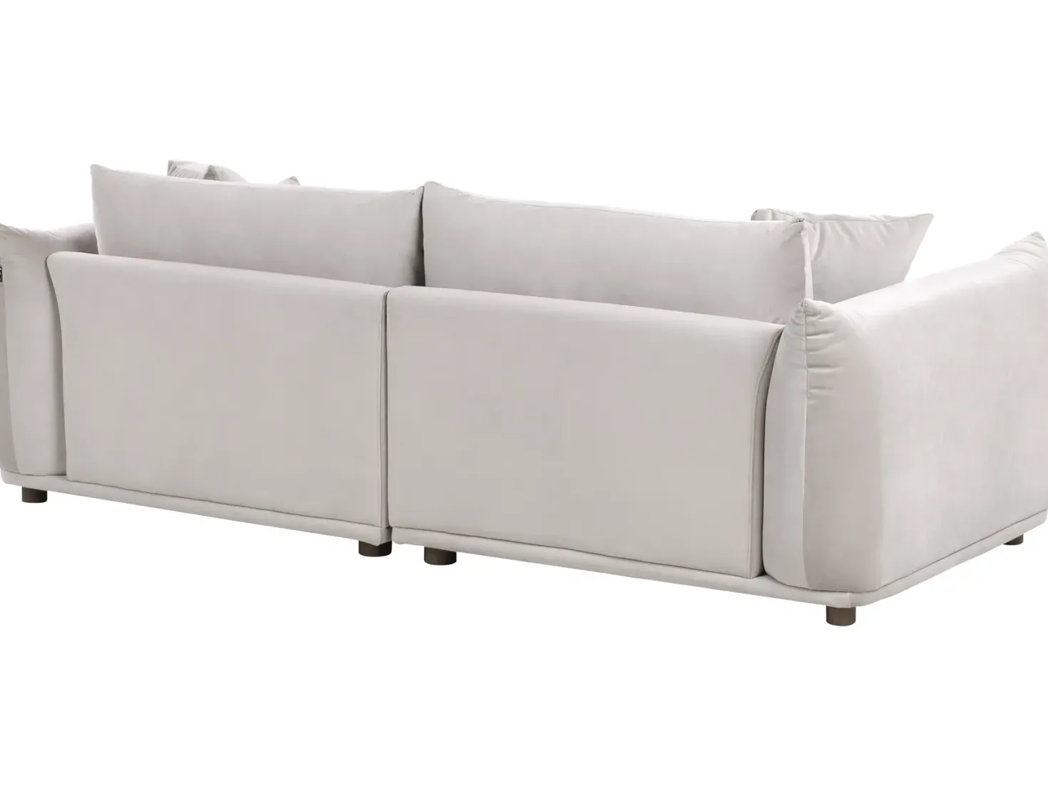 Sofasæt 5 personers LUVOS Velour Brungrå