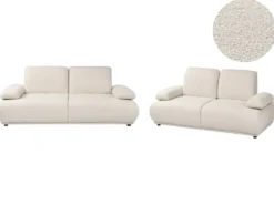 Sofasæt 5 personers NACKA Boucle Cremehvid