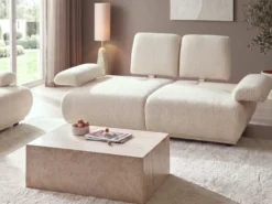Sofasæt 5 personers NACKA Boucle Cremehvid