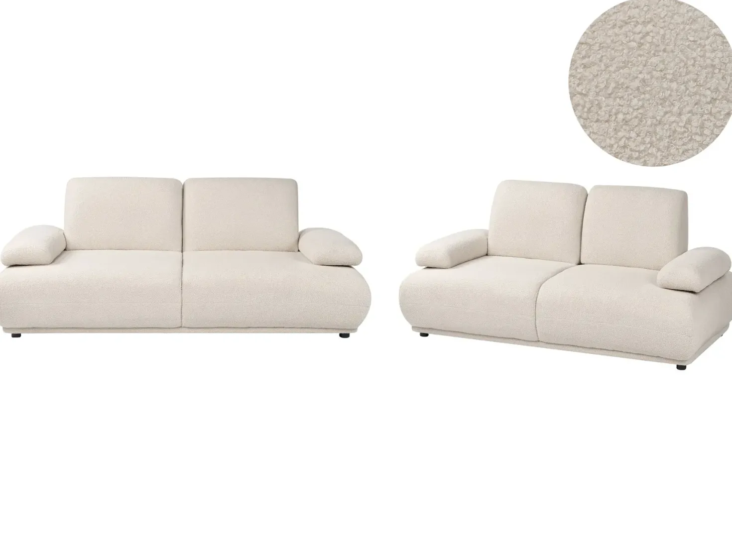 Sofasæt 5 personers NACKA Boucle Beige