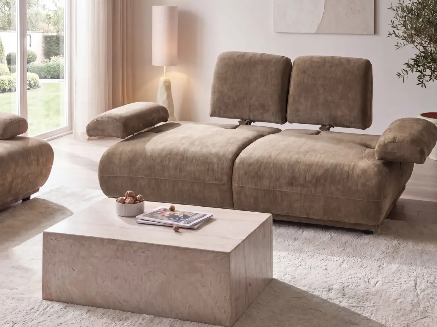 Sofasæt 5 personers NACKA Brun