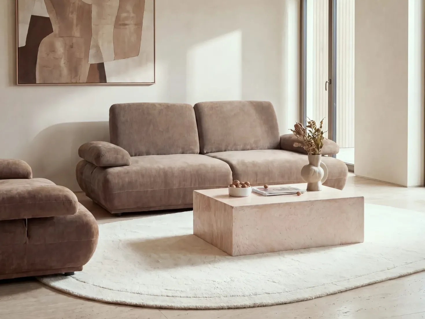 Sofasæt 5 personers NACKA Brun