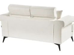 Sofasæt 5 personers SKIVE Boucle Hvid