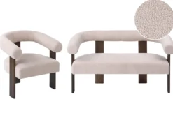 Sofasæt ILBRO Boucle Mørkebrun/beige