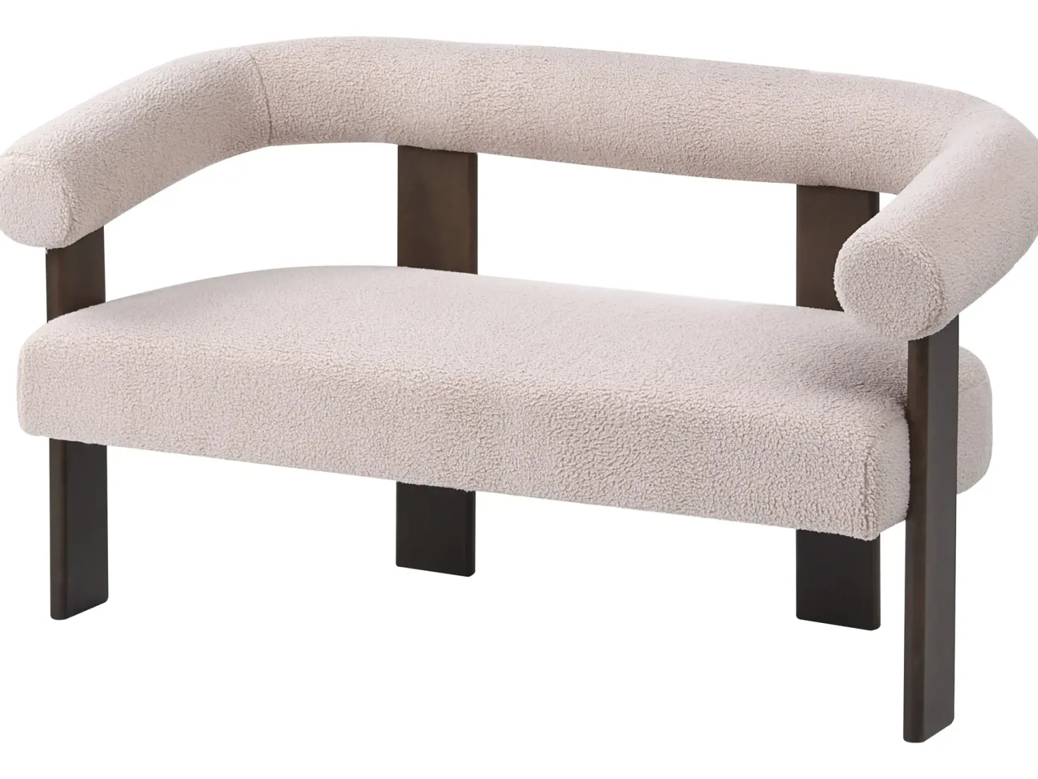 Sofasæt ILBRO Boucle Mørkebrun/beige