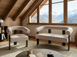 Sofasæt ILBRO Boucle Mørkebrun/beige