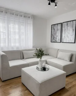 Sofasæt 5 personers ALLA Lys Beige