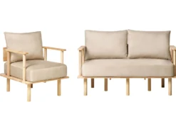 Sofasæt 3 personers ASKER Sand Beige