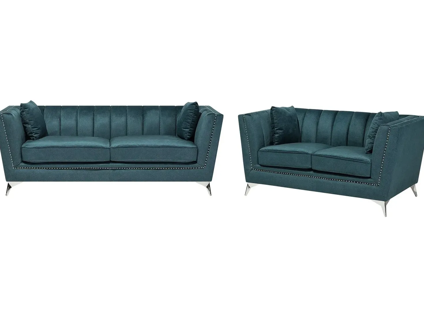 Sofasæt 5 personers GAULA Velour Blågrøn