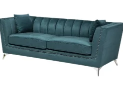 Sofasæt 5 personers GAULA Velour Blågrøn