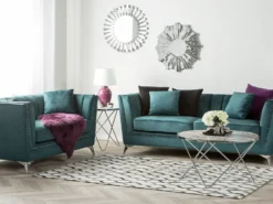 Sofasæt 5 personers GAULA Velour Blågrøn