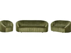 Sofasæt 6 personers MALUNG Velour Mørkegrøn