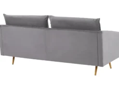 Sofasæt 5 personers MAURA Velour Grå