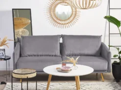 Sofasæt 5 personers MAURA Velour Grå
