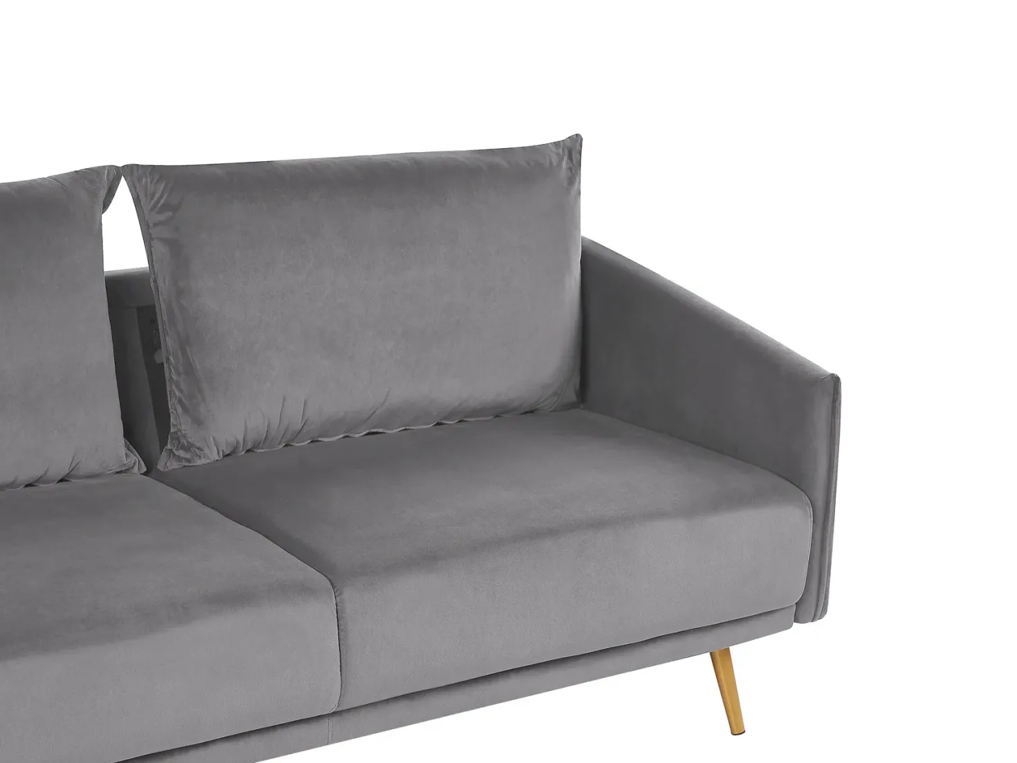 Sofasæt 5 personers MAURA Velour Grå
