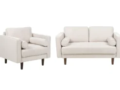 Sofasæt 3 personers NURMO Lys Beige