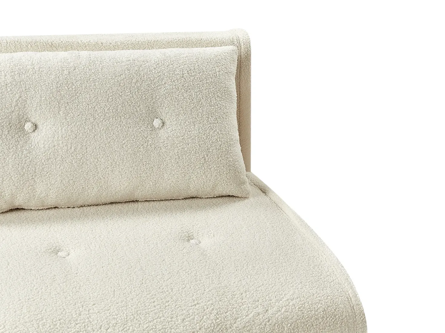 Sofasæt 3 personers VESTFOLD Boucle Cremehvid