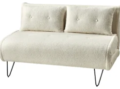Sofasæt 3 personers VESTFOLD Boucle Cremehvid