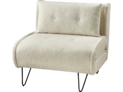 Sofasæt 3 personers VESTFOLD Boucle Cremehvid
