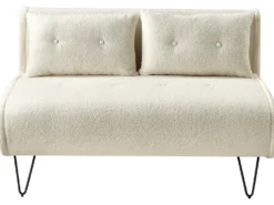 Sofasæt 3 personers VESTFOLD Boucle Cremehvid