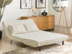 Sofasæt 3 personers VESTFOLD Boucle Cremehvid