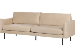 Sofasæt 5 personers VINTERBRO Velour Beige med fodskammel