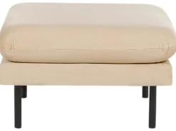 Sofasæt 5 personers VINTERBRO Velour Beige med fodskammel