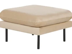 Sofasæt 5 personers VINTERBRO Velour Beige med fodskammel