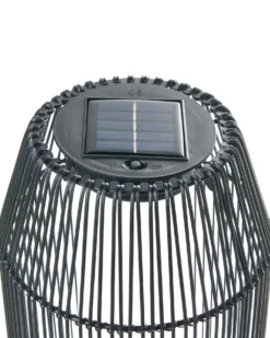 Solcelledrevet lanterne DONGWE 70 cm Sort
