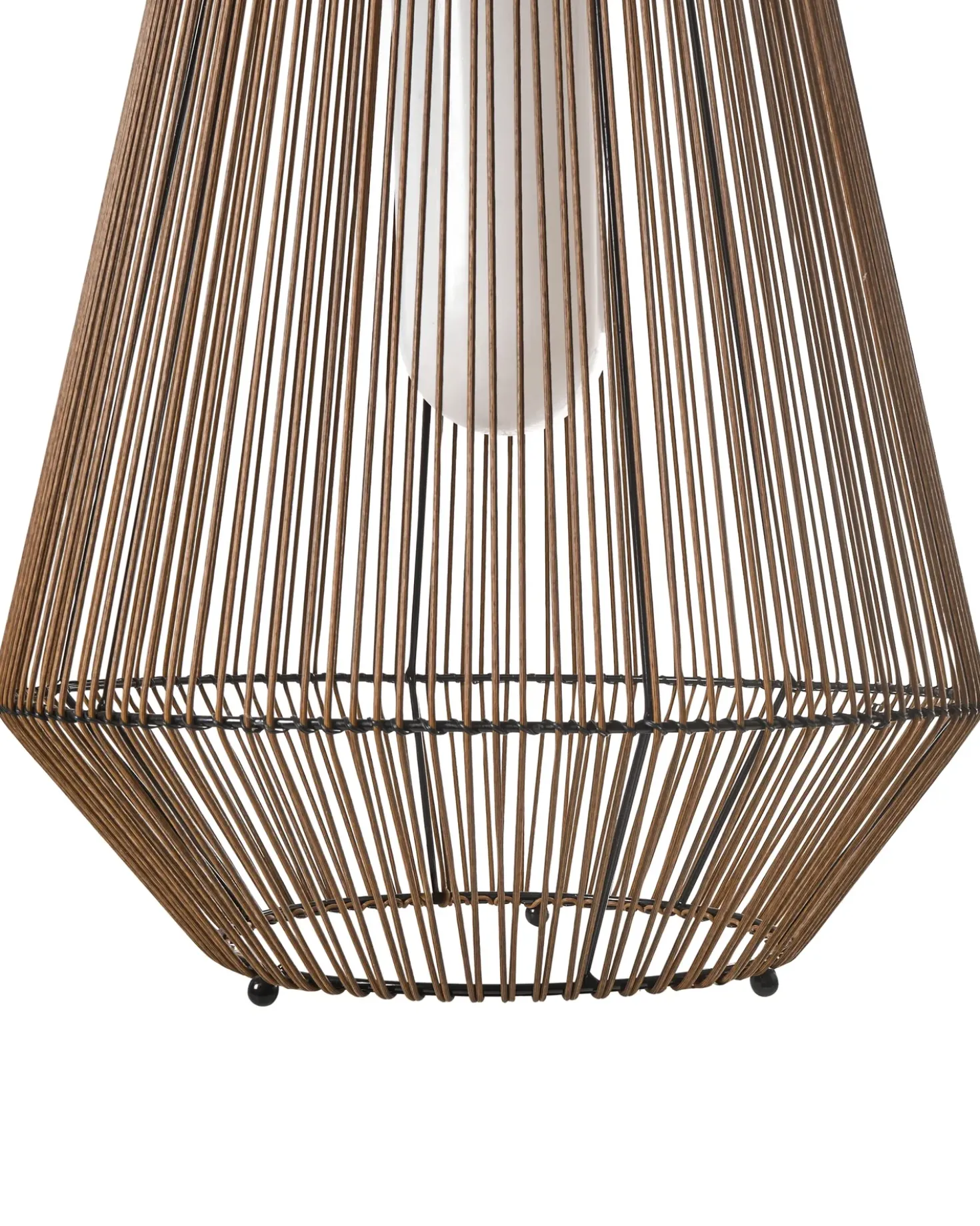 Solcelledrevet lanterne LUSWISHI 68 cm Naturlig