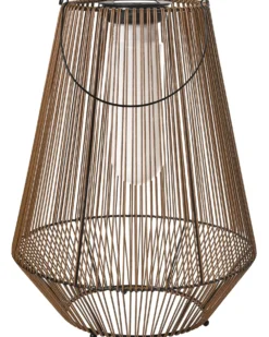 Solcelledrevet lanterne LUSWISHI 68 cm Naturlig