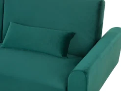 Sovesofa 3 personers EINA Velour Smaragdgrøn