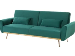 Sovesofa 3 personers EINA Velour Smaragdgrøn