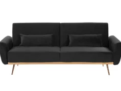 Sovesofa 3 personers EINA Velour Sort