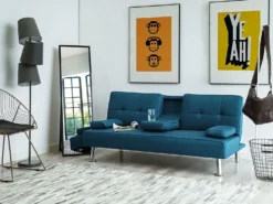 Sovesofa 3 personers ROXEN Blå