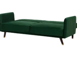 Sovesofa 3 personers SENJA Velour Smaragdgrøn