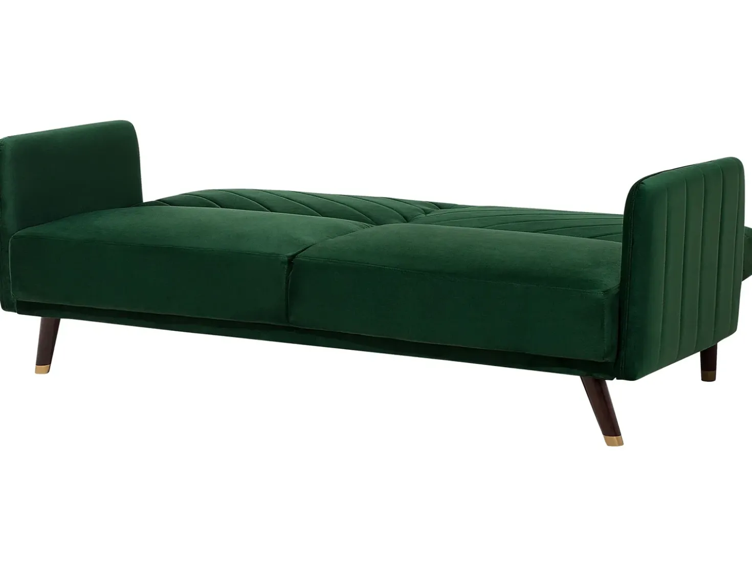 Sovesofa 3 personers SENJA Velour Smaragdgrøn