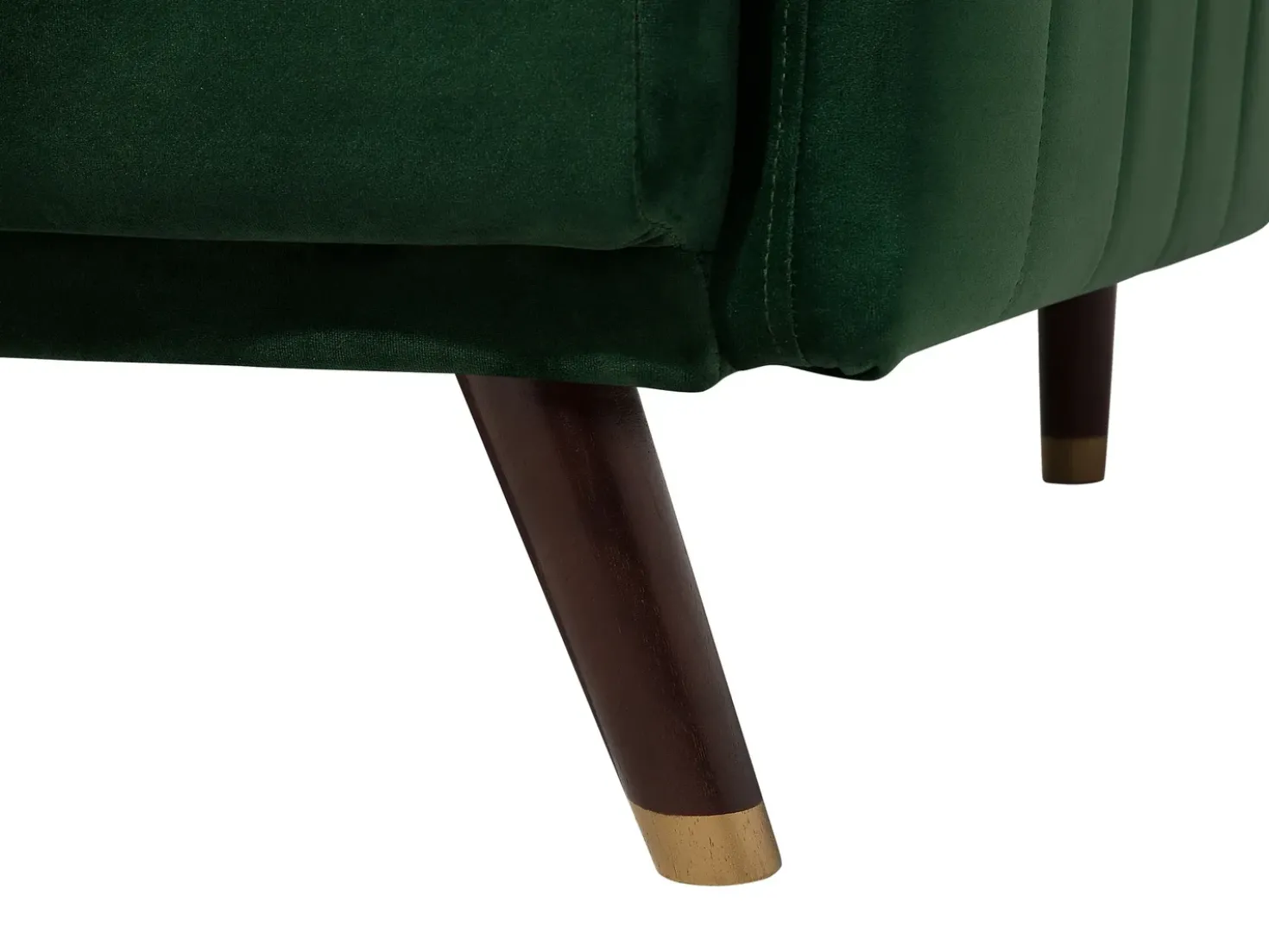 Sovesofa 3 personers SENJA Velour Smaragdgrøn