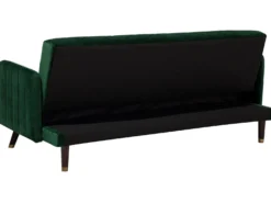 Sovesofa 3 personers SENJA Velour Smaragdgrøn