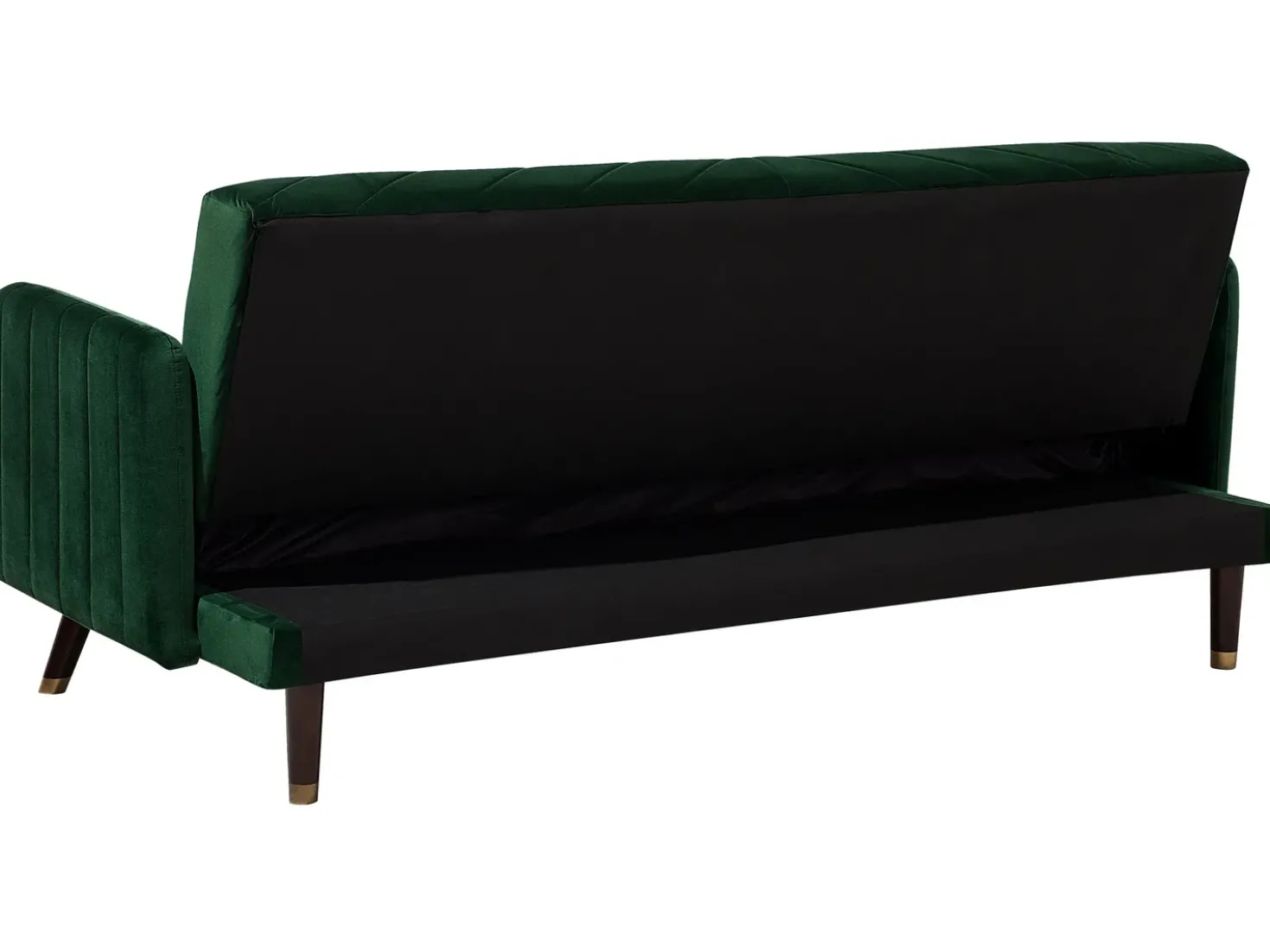 Sovesofa 3 personers SENJA Velour Smaragdgrøn