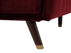 Sovesofa 3 personers SENJA Velour Mørkerød
