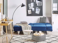 Sovesofa 2 personers YORK Velour Navy Blå