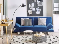 Sovesofa 2 personers YORK Velour Navy Blå