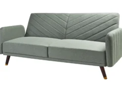 Sovesofa 3 personers SENJA Kunstlinned Lysegrøn