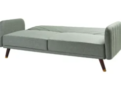 Sovesofa 3 personers SENJA Kunstlinned Lysegrøn