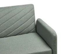 Sovesofa 3 personers SENJA Kunstlinned Lysegrøn