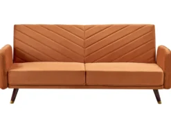 Sovesofa 3 personers SENJA Velour Orange