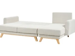 Sovesofa 3 personers SIRO Lys Beige med opbevaring Venstrevendt